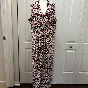 Stylish Leopard Print Maxi Dress